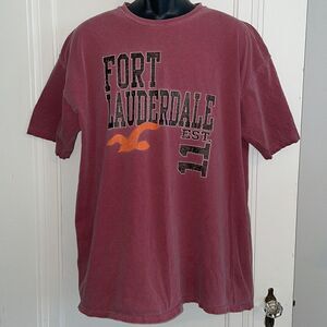 Comfort Colors maroon cotton Fort Lauderdale short sleeve T-shirt